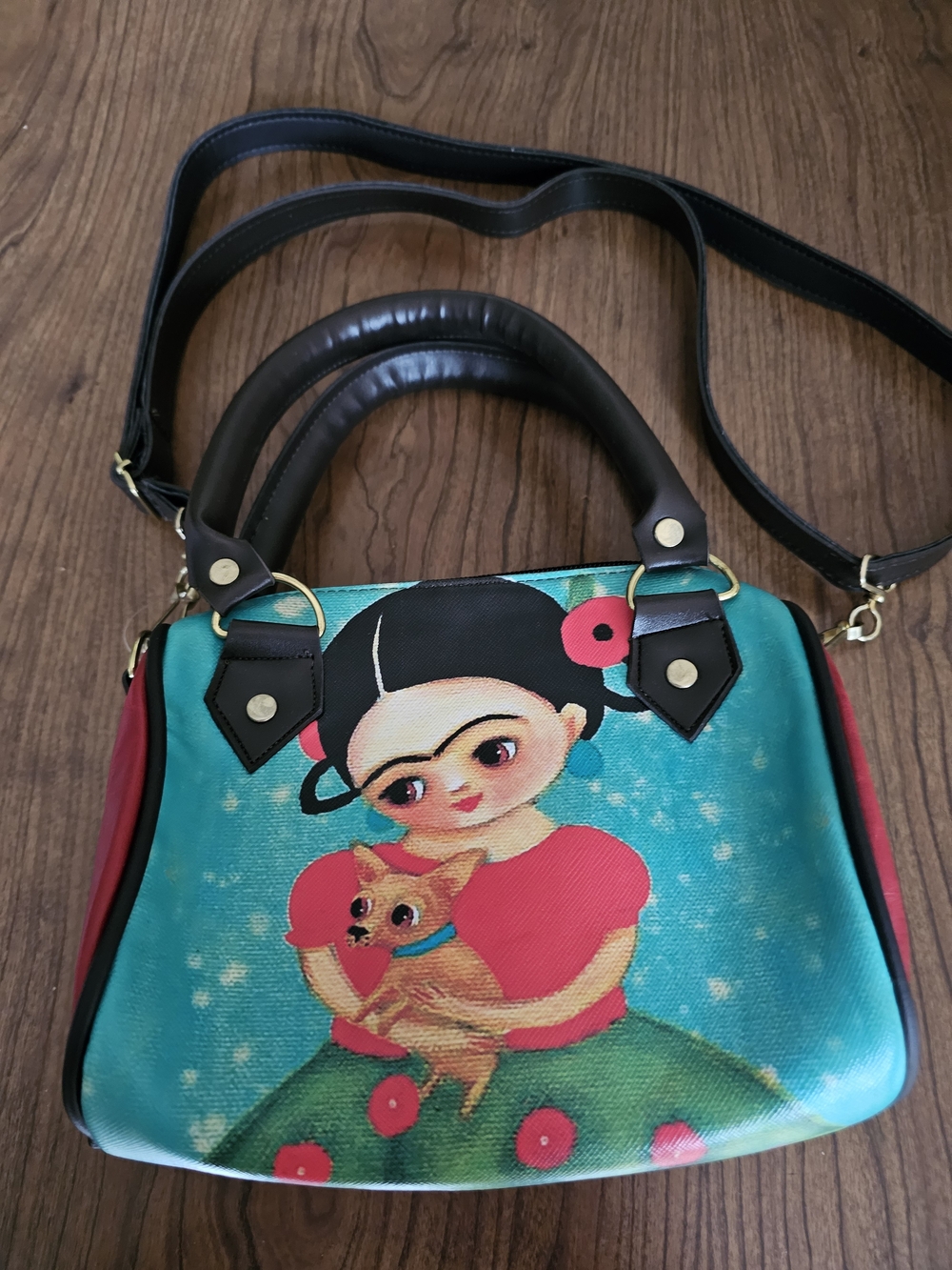 Artisan Frida Kahlo Barrel Style Handbag